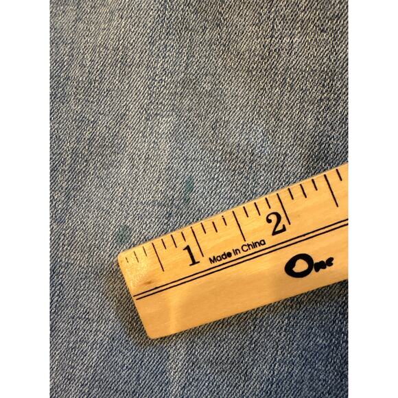 Levis 511 Jeans Mens 32x34 Blue Slim Fit Distressed Stretch Tapered Leg *FLAW* - Picture 12 of 13